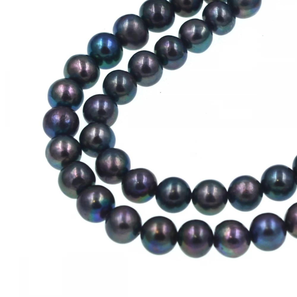 Бусины Из радужного черного пресноводного жемчуга 5 6 мм|freshwater pearl beads|pearl beadsbead strands