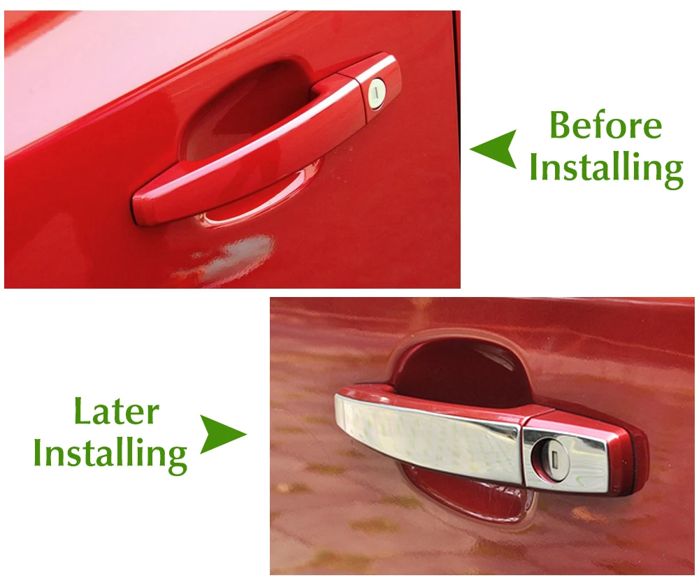 Накладка на дверные ручки из нержавеющей стали автомобильные аксессуары для