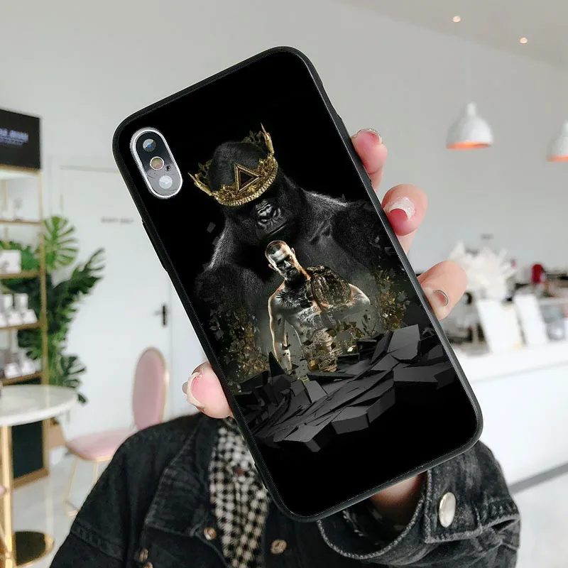 UFC Conor Mcgregor король Мягкий ТПУ силиконовый чехол для телефона для iPhone 6splus 7Plus 8Plus SE 5 5S 6 6S 7 8 MAX XR XS X10