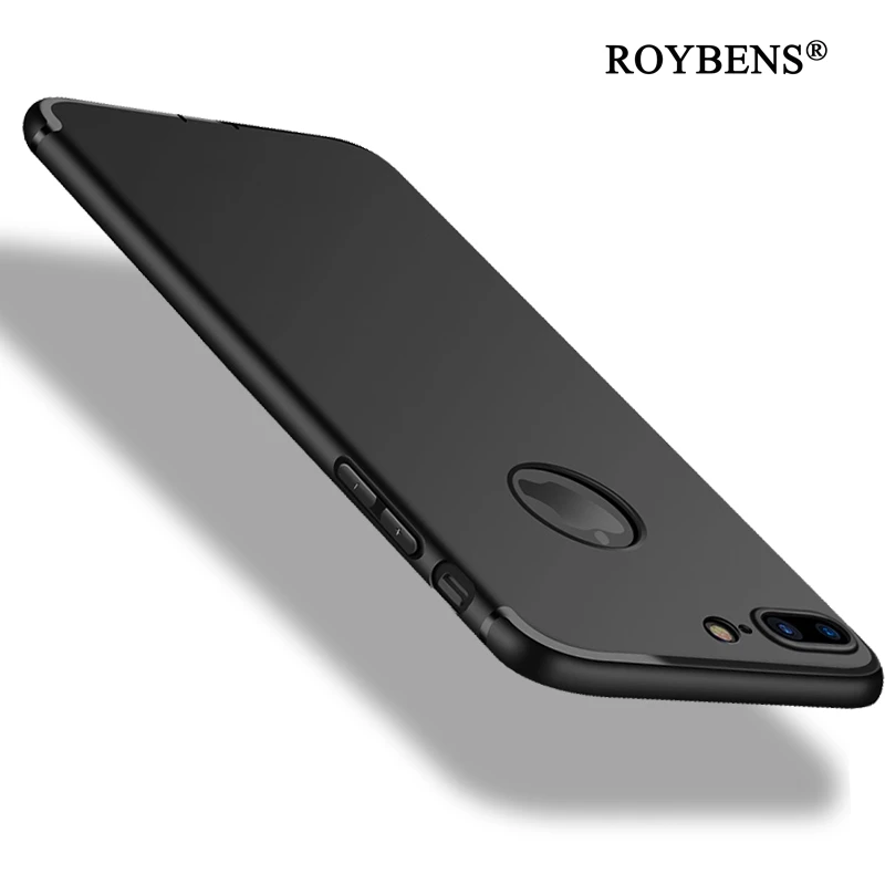 Оригинальный матовый черный чехол для iPhone X 7 8 плюс ультра тонкий мягкий из
