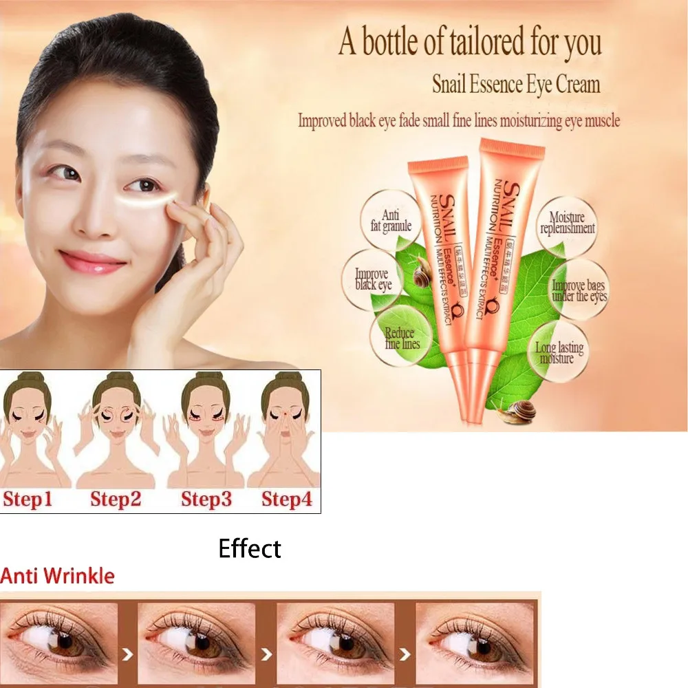 Крем гель для век улитка темных морщин мешков наиболее эффективный против