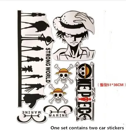 Мультяшный аниме стикер на тело автомобиля ручка для двери бампер капюшон