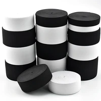 diy apparel sewing fabric elastic bands thickened black white rubber flat elastic band belt40mlot