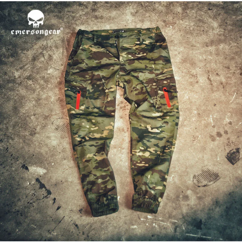 Emerson emersongear, модные, с завязками на лодыжках, тактические, стильные штаны, Мультикам, брюки, уличный стиль, уличные, военные штаны, красная молния