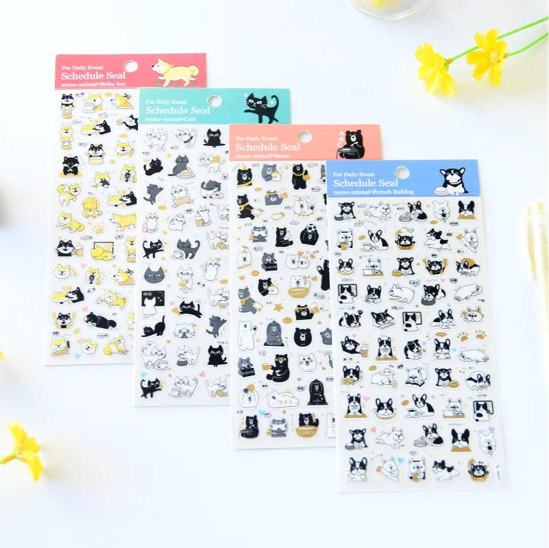 1 шт. декоративные наклейки в виде животных для путешествий бульдога/Шиба