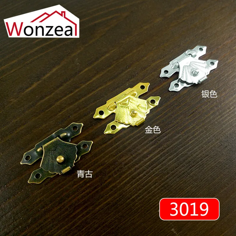 24 шт коробка для ювелирных изделий Засов античная латунь мини защелка запор с щеколдой бронзовые ювелирные изделия грудь деревянная коробка застежка замок аппаратные инструменты