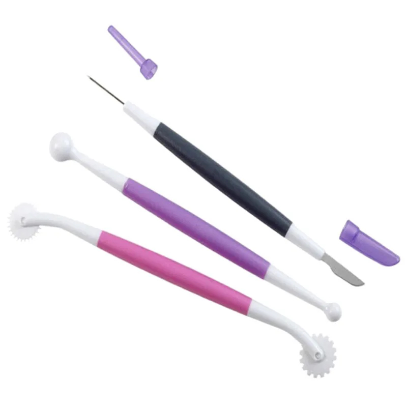 3 шт. ручка с гравировкой печенья для тортов помадки украшения цветы