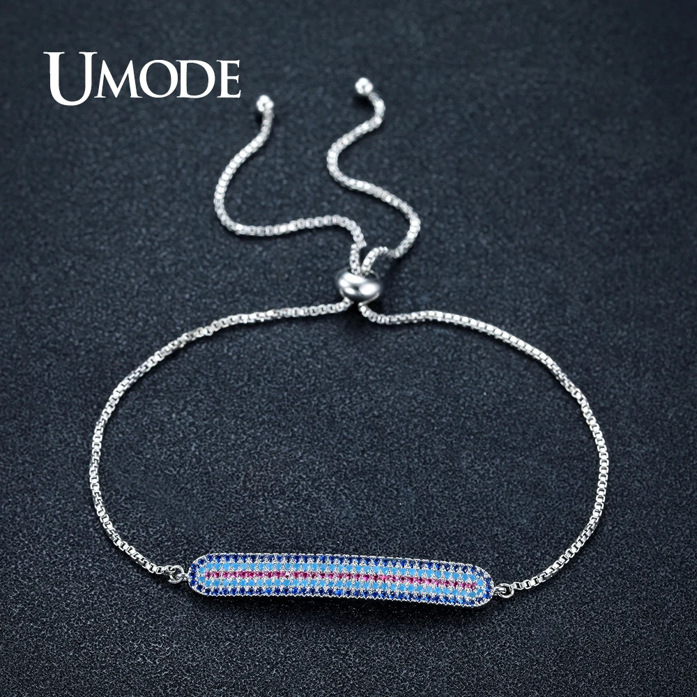 UMODE новый дизайн длинные шармы красочные Австрийские Стразы цепи и звеньев
