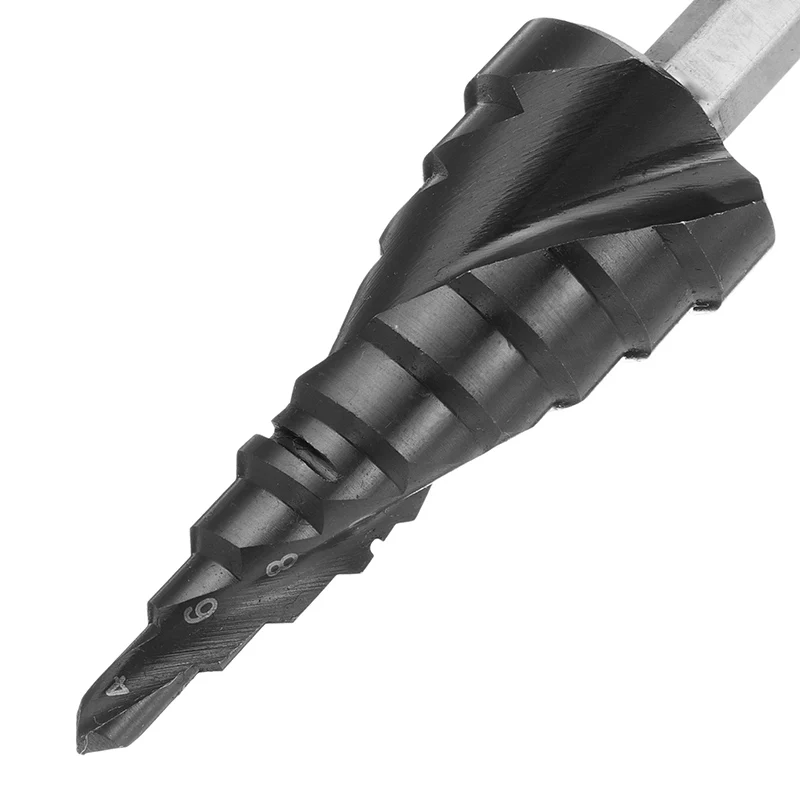 Drillpro HRC89 ступенчатое сверло с альтиновым покрытием 4-20 мм HSS M35 кобальтовое ступенчатое конусное сверло Дырокол