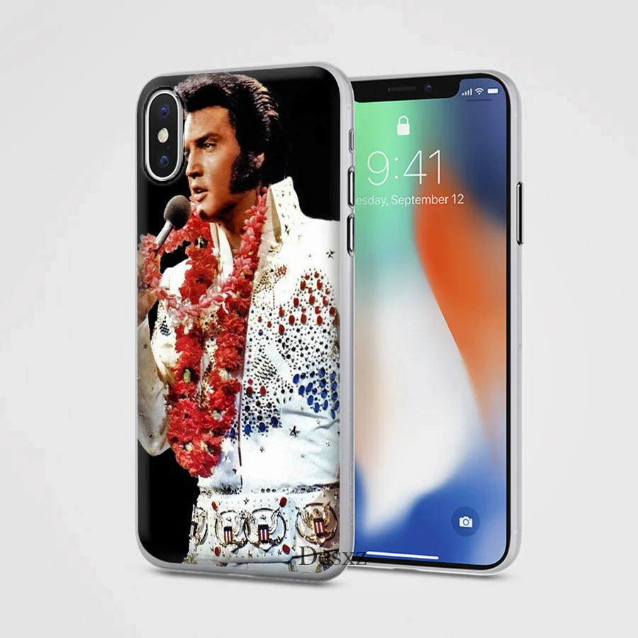 Чехол для Телефона iPhone 7 8 6 6s Plus X XR XS Max 5 5S SE чехол Elvis Presley Kiss|Чехлы-накладки| |