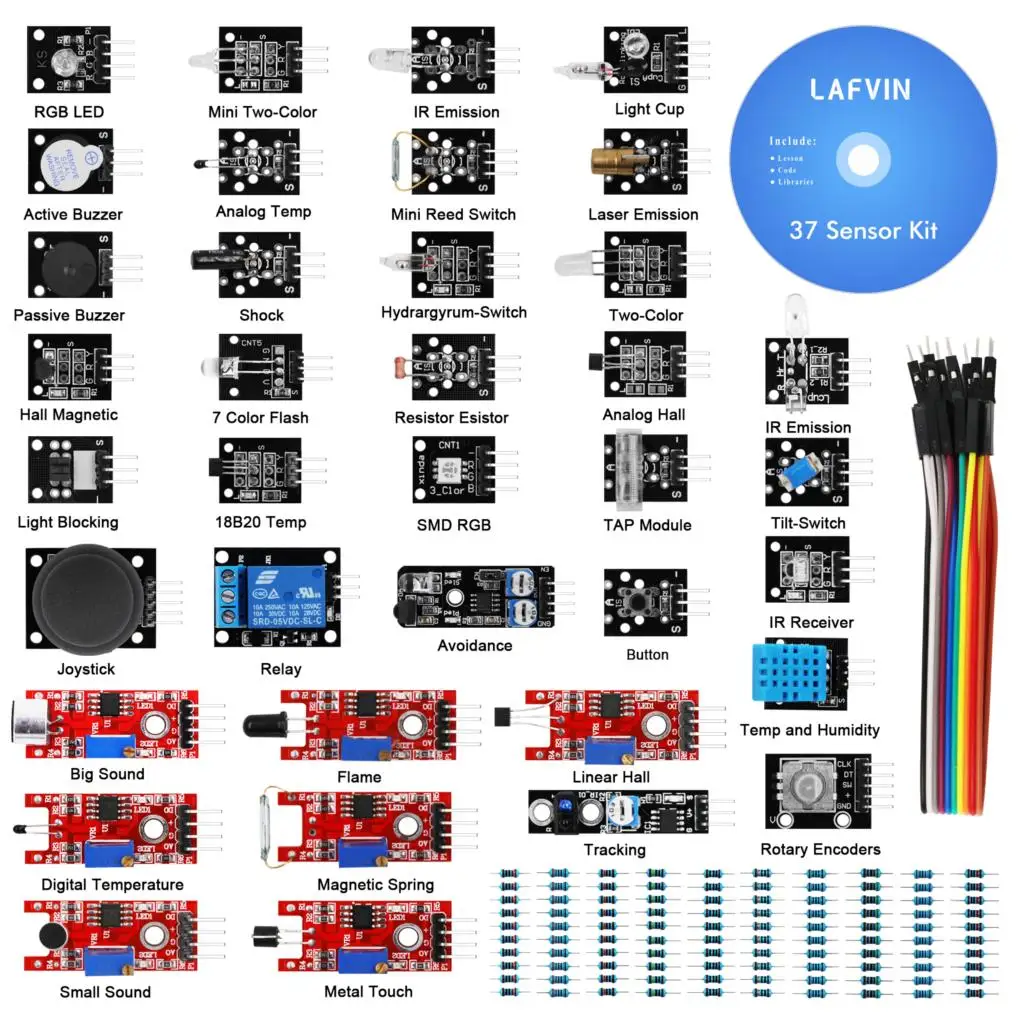 Комплект сенсорного модуля 37 l для Arduino UNO R3 MEGA 2560 NANO с учебным