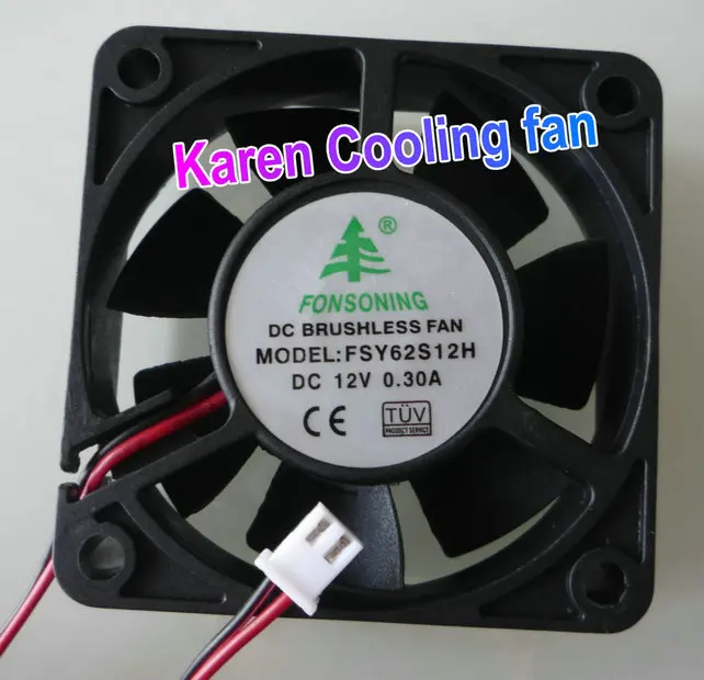 FONSONING 6 см FSY62S12H CHD6012BB CHD6012EB AH (RE) Φ FD126020LB 6020 12V 0.3A охлаждающий вентилятор DFS602024H|cooling
