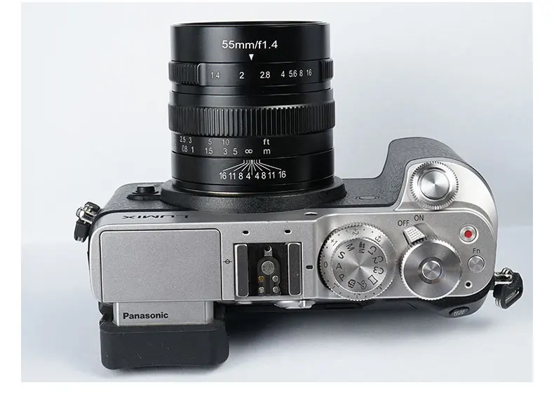 7 ремесленников 55 мм F1.4 портрет ручной фокусировки объектив камеры APS-C для Canon EOS-M Fuji sony Olympus M4/3 крепление беззеркальная камера объектив