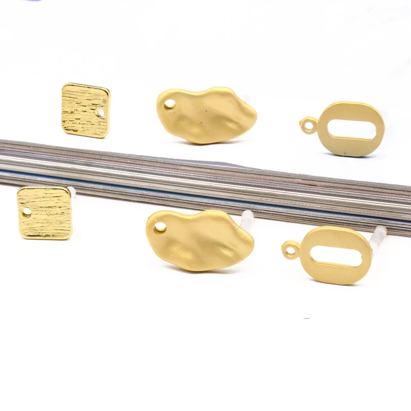 4 шт. золотые геометрические подвески из сплава для изготовления ювелирных