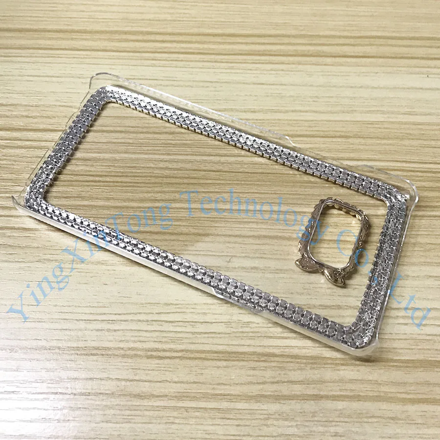 Роскошный Блестящий 3D чехол со стразами для Samsung Galaxy Note 3 4 5 7 жесткий прозрачный