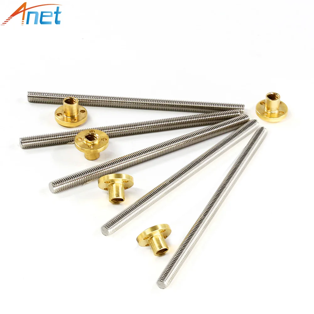 Anet Stepper Motor Screw T8 T-type Trapezoidal Guide 318mm 345mm 270mm Long 3D Printer Part | Компьютеры и офис