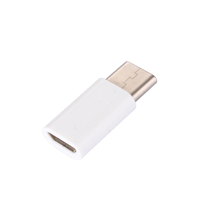 2 шт./лот USB 3,1 Тип C Male к микро-usb Female адаптер конвертер разъема USB-C черно-whitel OTG V8