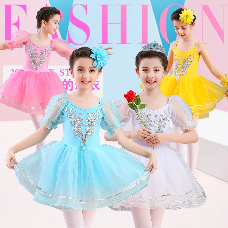 

professional ballet dress for girls kids child White Swan ballet tutu ballerina dress ballet costumes for girls kids child