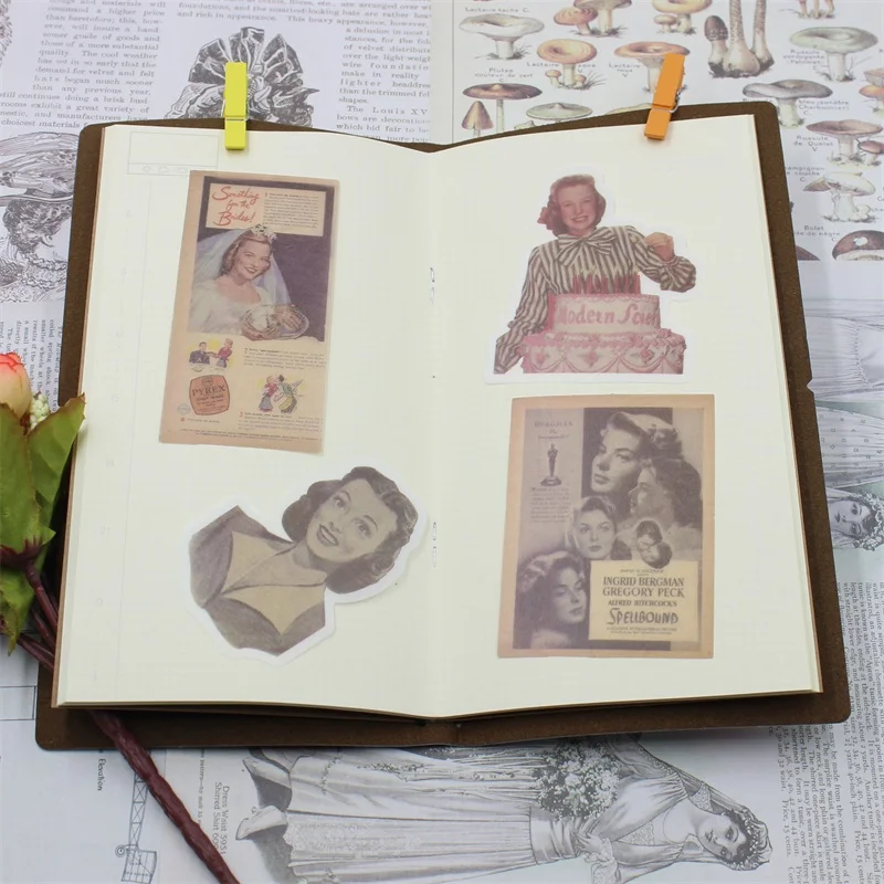 Ksccraft 60 шт винтажный дизайн веллум наклейки для скрапбукинга Happy planner/изготовление