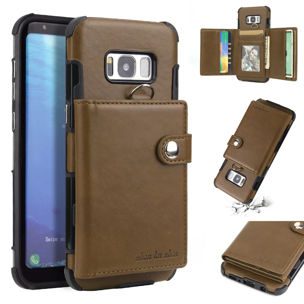 Винтажные Чехлы для телефона с несколькими картами Samsung Galaxy Note9 S8 S9 Plus чехлы из