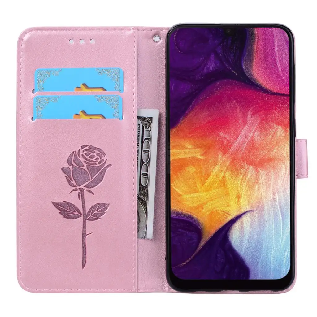 Чехол для телефона Samsung Galaxy A50 роскошный кожаный чехол-книжка с бумажником сумка