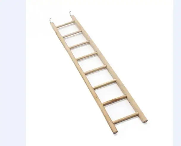 36cm 8stairs Игрушка для птиц деревянные лестницы качели-Когтеточка для кошек окуня для походов 3/4/5/6/7/8 лестница птичья клетка хомяков попугай игрушки для домашних животных - Цвет: 36cm 8stairs