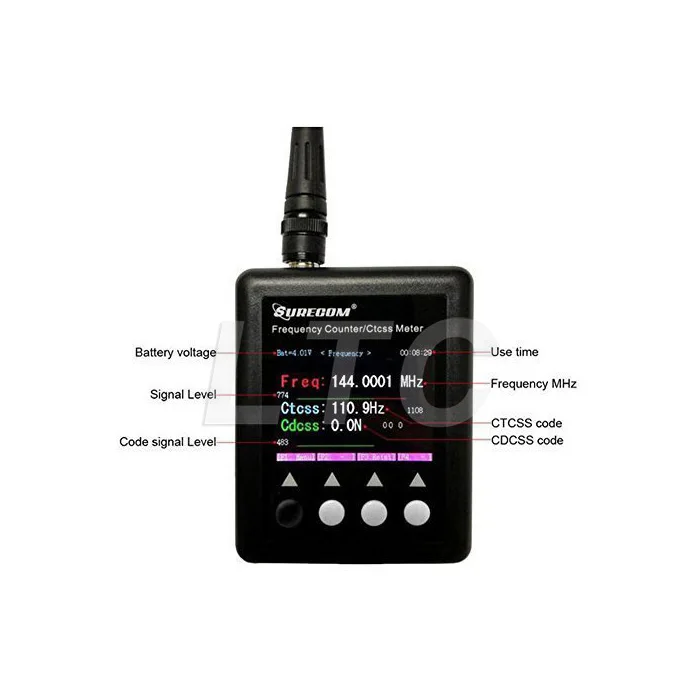 Счетчик частоты SURECOM SF401 Plus 27 МГц 3000 CTCCSS/DCS декодер для цифровой двухсторонней