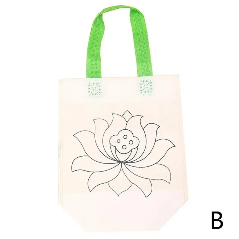 B DIY Painting Drawing Bag Environmental Protection Materials Various Design Bag For Develop Child Kindergarten Patience - Цвет: B