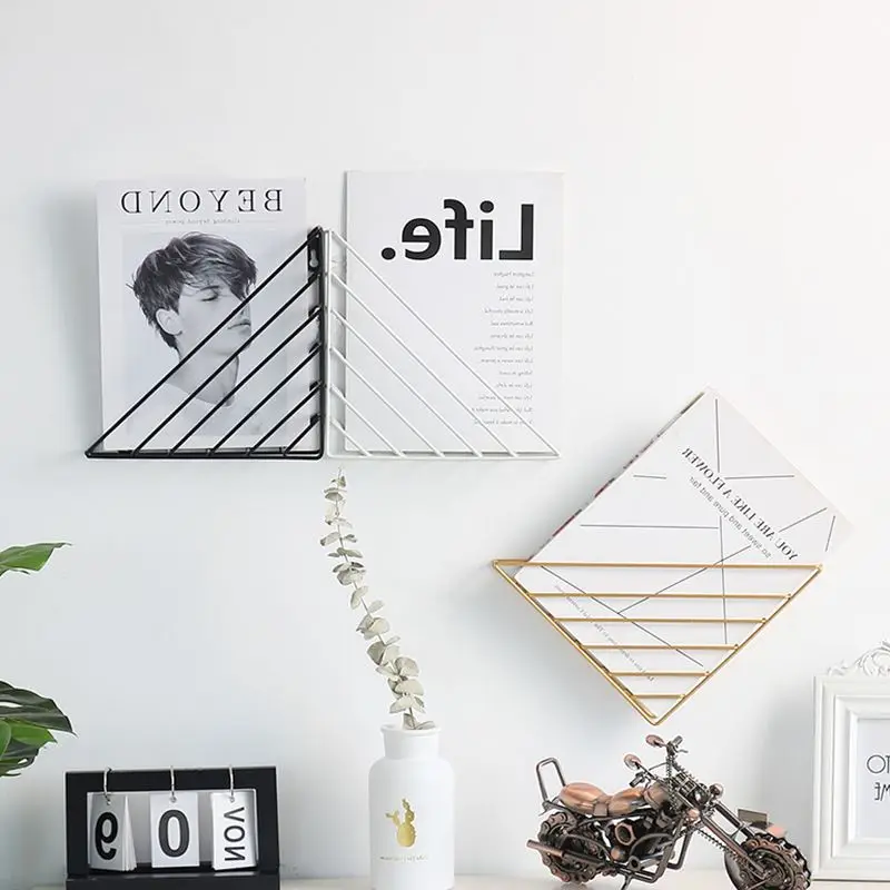 1 шт. треугольная металлическая настольная корзина для хранения шикарная