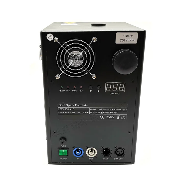 DMX фонтан холодных искр для сцены машина фейерверков свадьбы|fireworks machine|dmx stagemachine