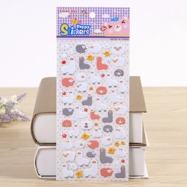 3 шт./лот Kawaii с рисунком 3D пузырь Наклейки DIY дневник записки Тетрадь альбом чашки телефон Декор Стикеры канцелярские школьные принадлежности