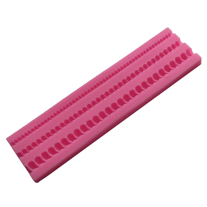 Объемный длинный скрученный канат окружающий край кружевная силиконовая форма