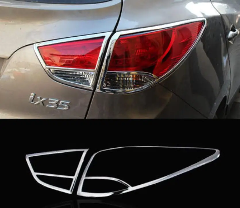 Автомобильная ABS Хромированная передняя фара + задний фонарь Накладка для Hyundai IX35