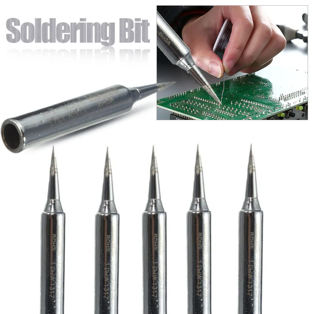 

5PCS/Set 900m-T-I Lead-Free Solder Iron Head Tips Replacement Soldering Bit Welding Tool For DIY Rework Repair Station