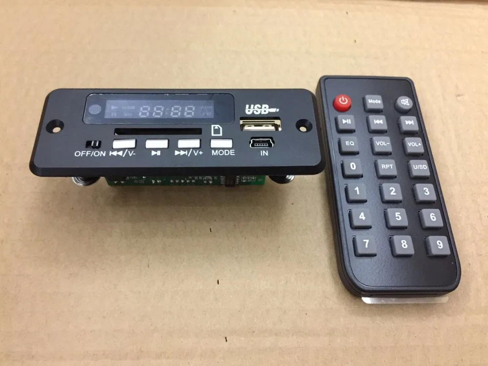 7~ 12 V Автомобильная декодированная плата с FM