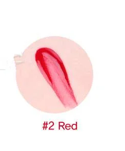 02 Red Корея Косметика восторг Tony оттенок 3 цвета губ красота макияж губы оттенок Жидкий водонепроницаемый блеск для губ 1 шт - Цвет: 02 Red