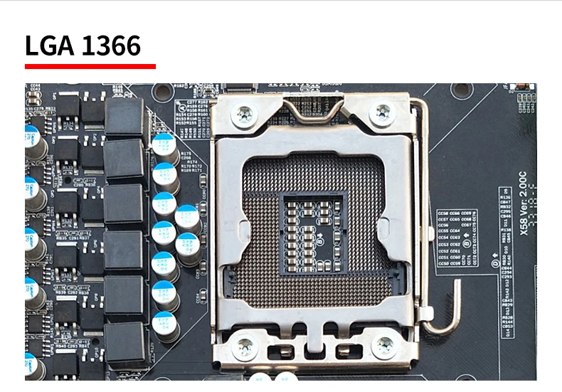 Материнская плата X58 для настольных ПК Lga 1366 2 канала Ddr3 32 ГБ ОЗУ материнская M Sata