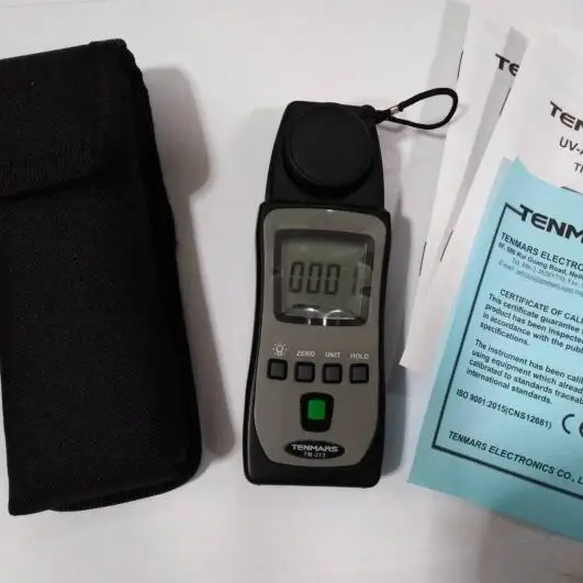 Мини УФ UVA UVB UVAB Ультрафиолетовый измеритель уровня света 290nm ~ 390nm Tenmars TM 213|light up ink