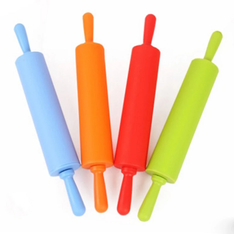 

Non-stick Silicone Food Grade Rolling Pin Fondant Rolling Pin DIY Kitchen Tools Dumpling Roller Cake Bakeware Tools 30x4.2cm