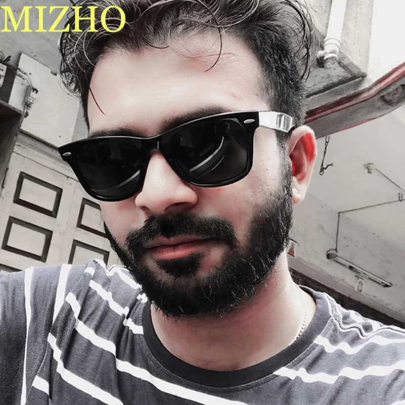 MIZHO 2021 пластиковые квадратные мужские солнцезащитные очки унисекс