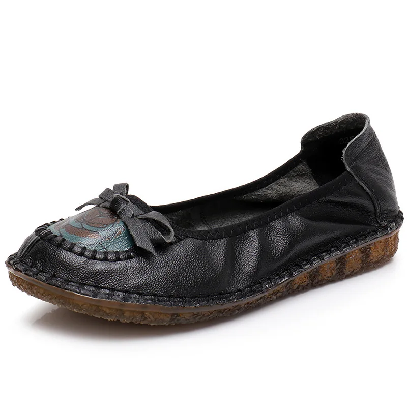 Женские туфли на плоской подошве Koovan весна-осень 2018 женская обувь из воловьей