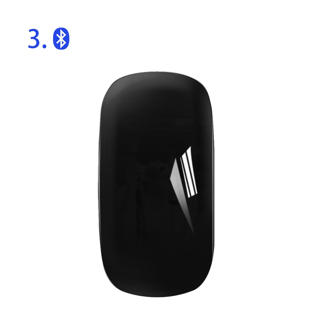 black magic mouse CHYI Bluetooth Беспроводная Волшебная мышь тонкая Arc сенсорная мышь эргономичная оптическая USB компьютерная ультратонкая BT 3,0 мышь для Apple Mac PC - Цвет: black magic mouse