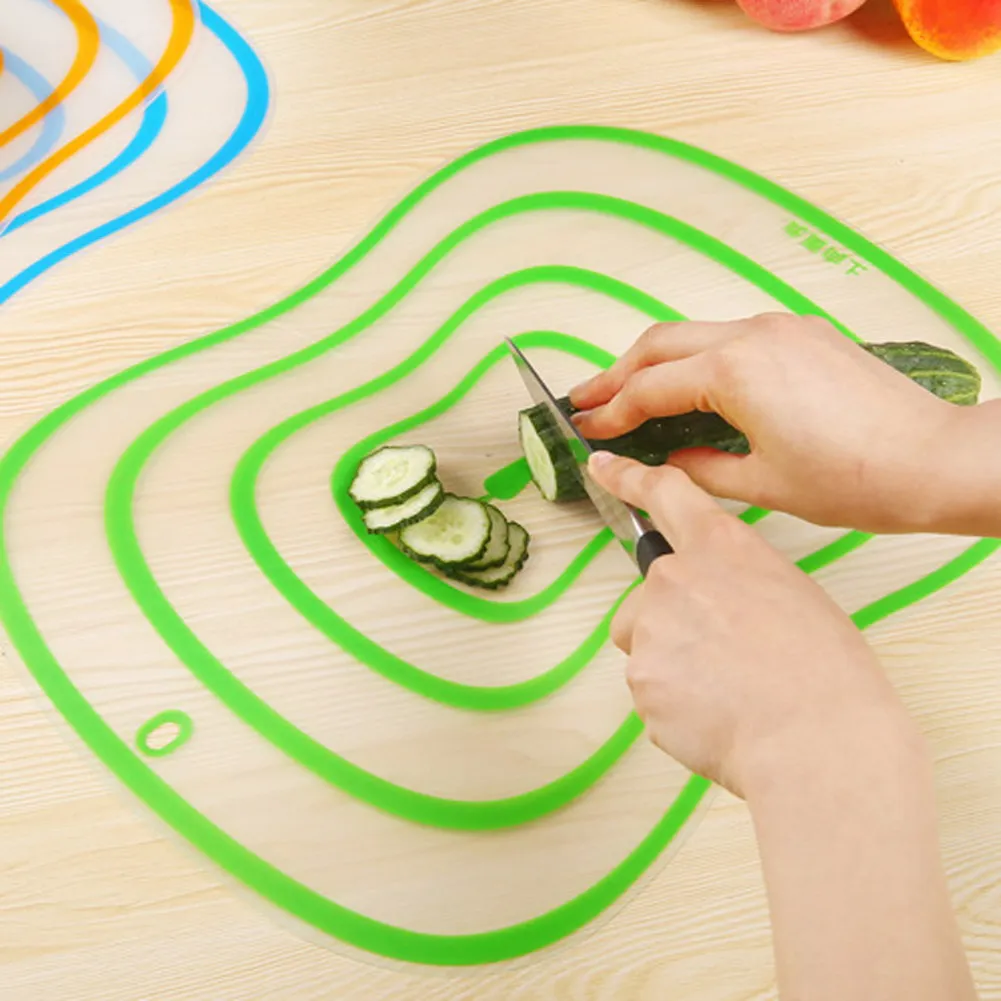 4 шт./лот портативный пластиковый разделочный блок Нескользящие матовые