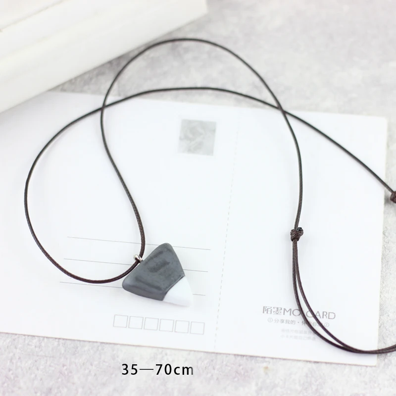 Минималистичное геометрическое креативное треугольное ожерелье женское