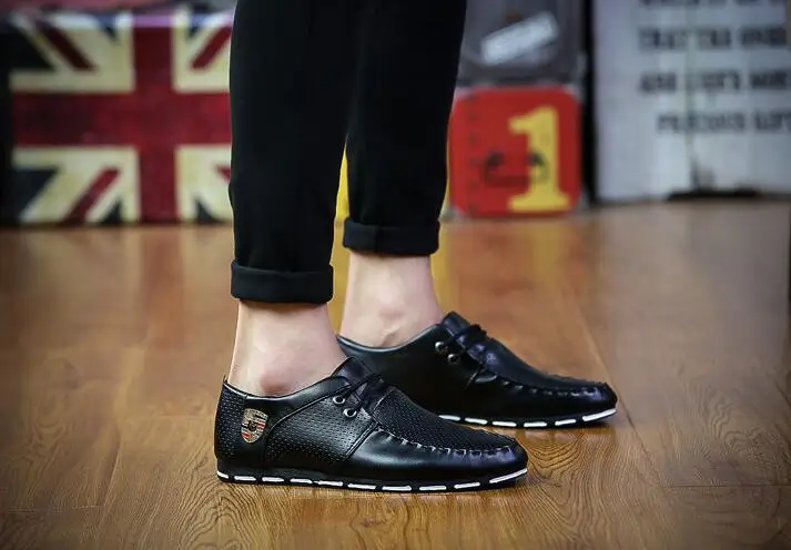 Новинка 2020 Осенняя обувь повседневная мужская в горошек Корейская версия модной