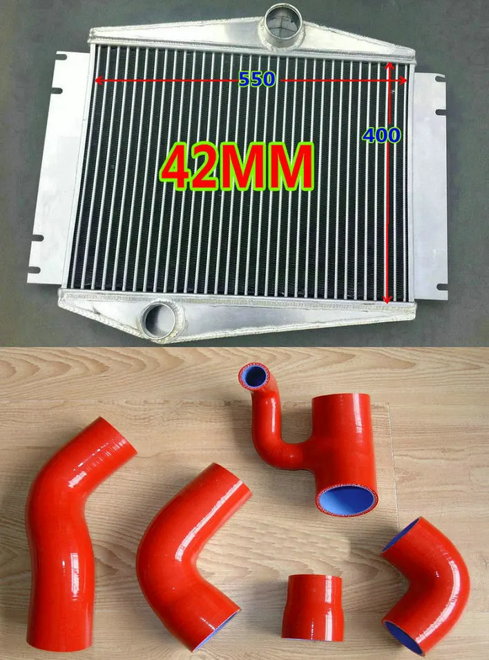 Intercooler RED Hose Алюминиевый турбо интеркулер и BOOST трубы для Volvo 850 серии Volvo S70 V70 C70 P80/LS/LW T-5/T-5R R GLT 2.3L 2.4L силиконовый шланг - Цвет: Intercooler RED Hose