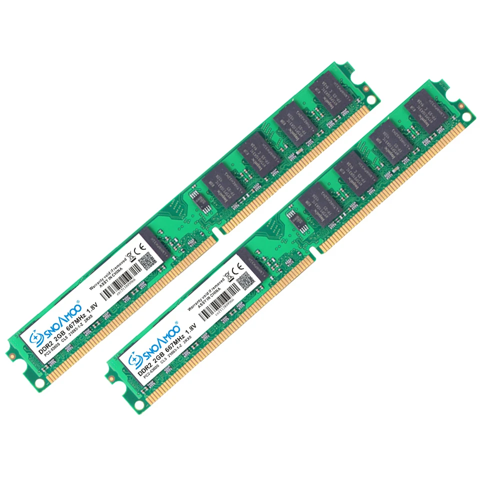 Бывший в употреблении настольный компьютер SNOAMOO DDR2 2 Гб ОЗУ 800 МГц 667 телефон CL5 240-Pin