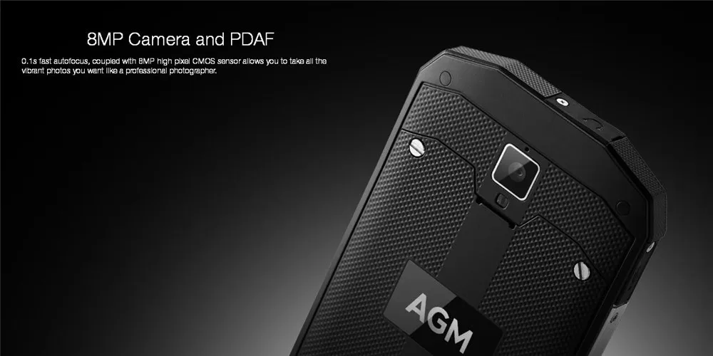 AGM A8 SE IP68 водонепроницаемый мобильный телефон 5," HD 2 Гб ram 16 Гб rom Qualcomm MSM8916 четырехъядерный 8MP+ 2MP 4050 мАч смартфон