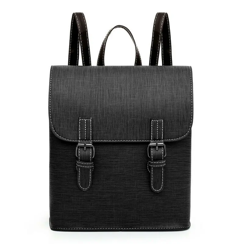 Новинка 2019 лидер продаж Модный женский однотонный рюкзак в стиле ретро Женская