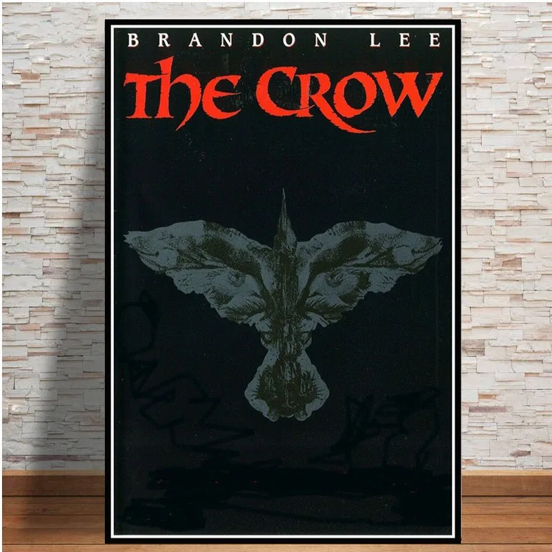 0009 The Crow классический постер с фильмом-ужастиком стены искусства картины плакаты и принты холст живопись для комнаты домашний декор - Цвет: 0009